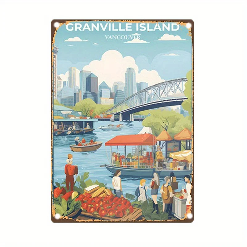 Home Decor Vancouver - , Granville Island Vancouver Metal Tin