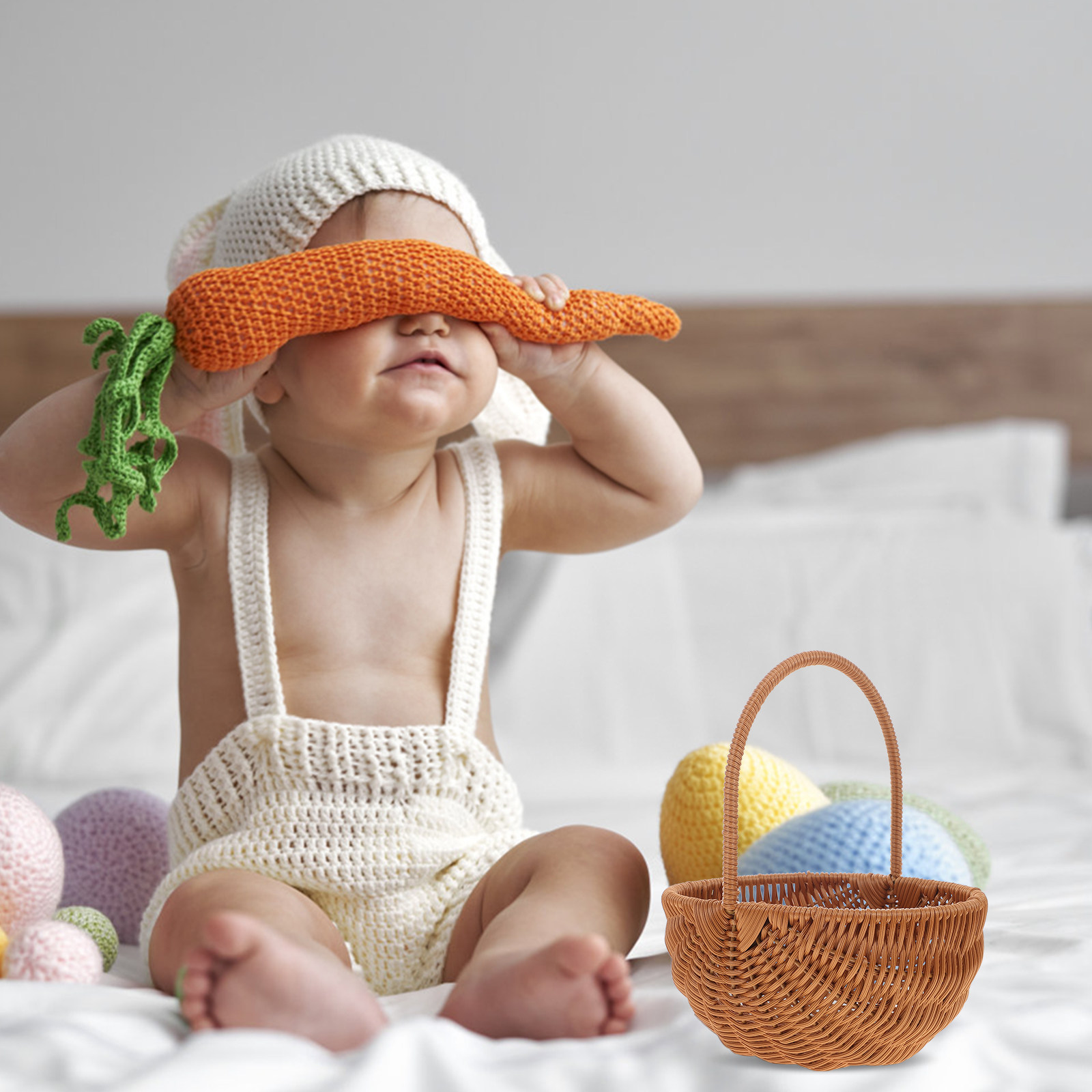 Home Decor Store - Easter Storage Basket Mini Woven Basket