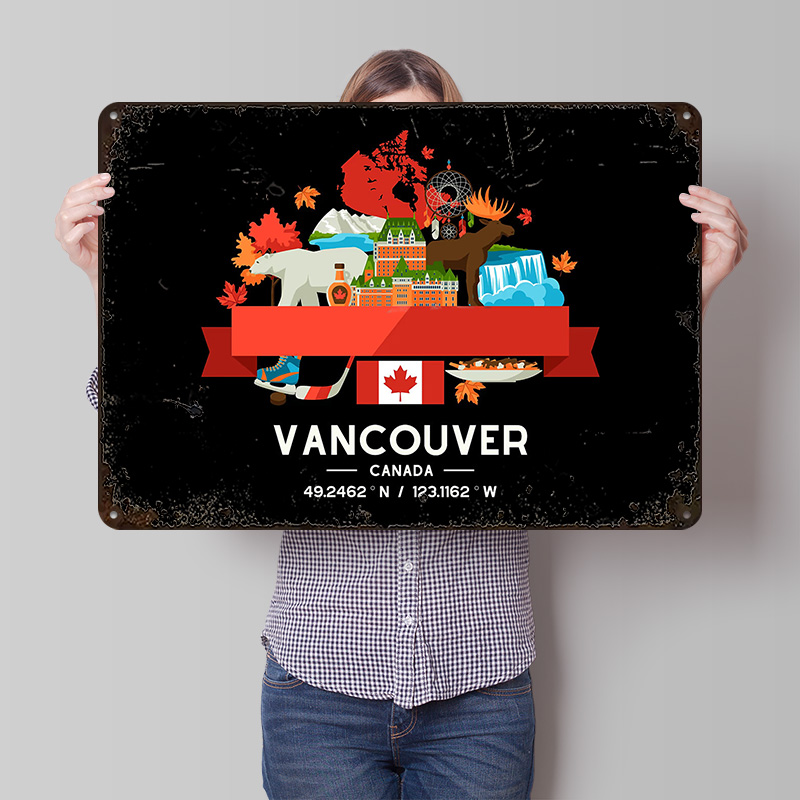 Home Decor Vancouver - Vancouver City Map Printed Poster Customized