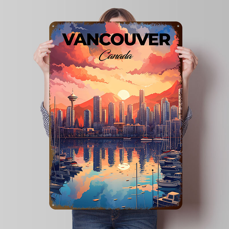 Home Decor Vancouver - Vancouver Travel Print Printing Poster Customized