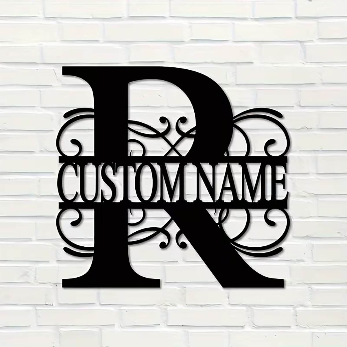 Home Decor Ideas - Classic Custom Monogram Metal Wall Art