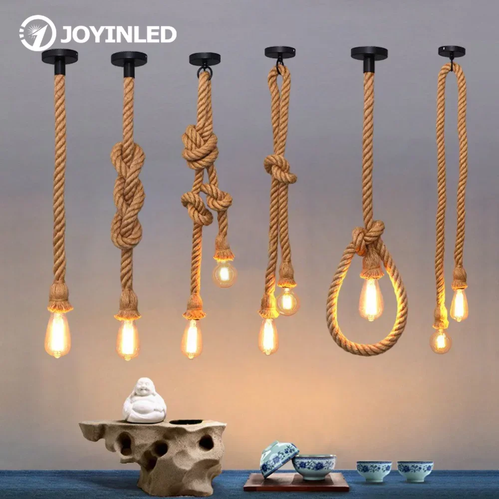 Industrial E27 Vintage Hemp Ro - огляд і ціна Rope Light Decoration