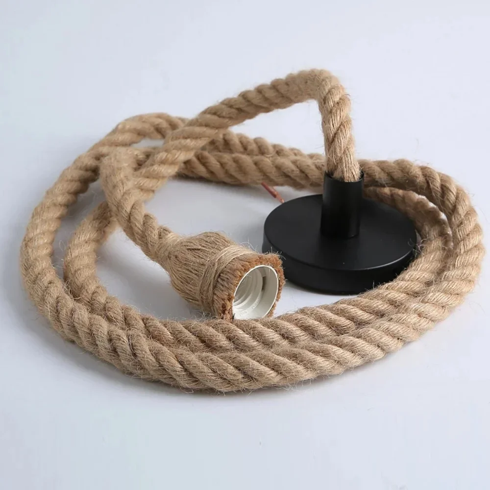 Industrial E27 Vintage Hemp Ro - огляд і ціна Rope Light Decoration