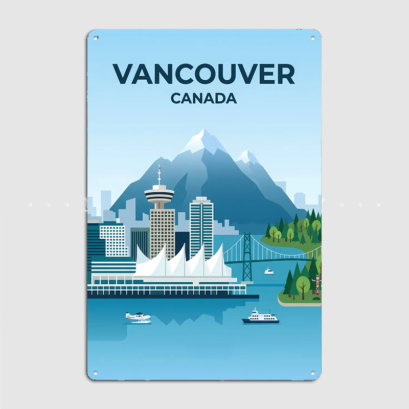 Vancouver Canada Skyline Trave - огляд і ціна Home Decor Vancouver