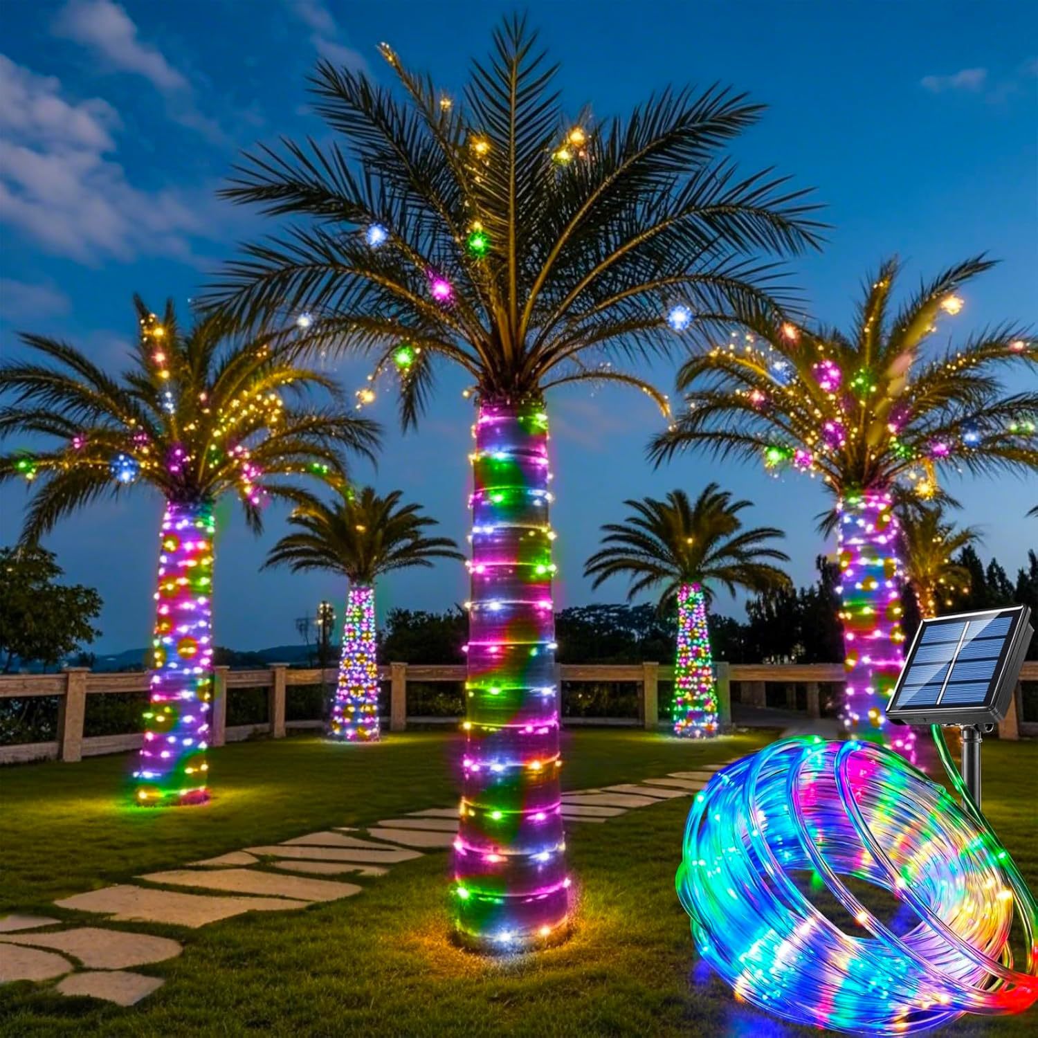 Solar String Lights Garden Wat - огляд і ціна Rope Light Decoration