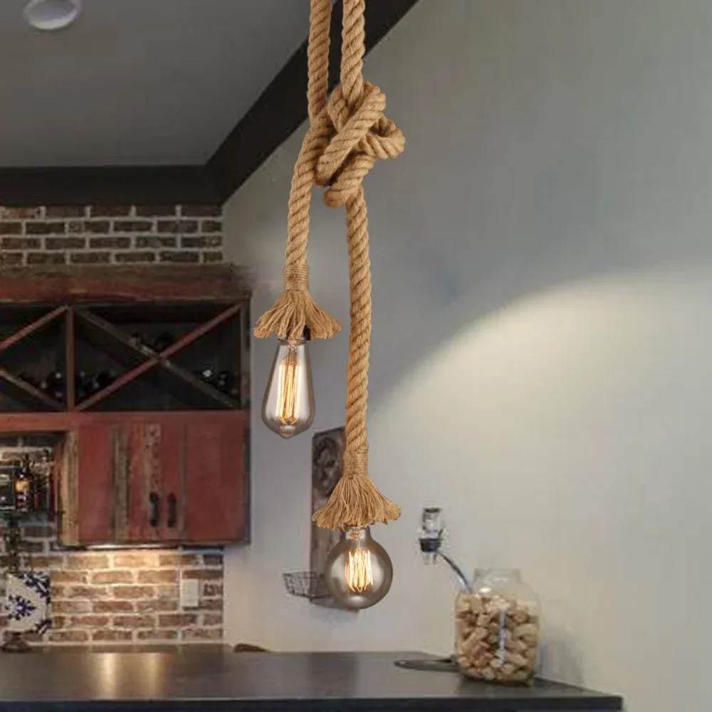 Industrial E27 Vintage Hemp Ro - огляд і ціна Rope Light Decoration