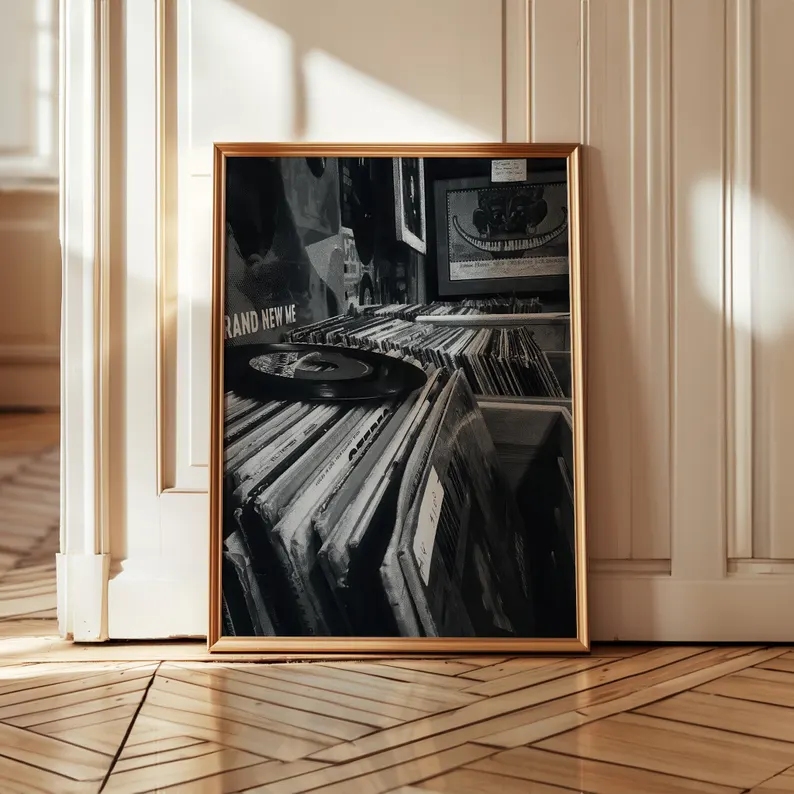 Modern Vinyl Record Store Blac - огляд і ціна Home Decor Store