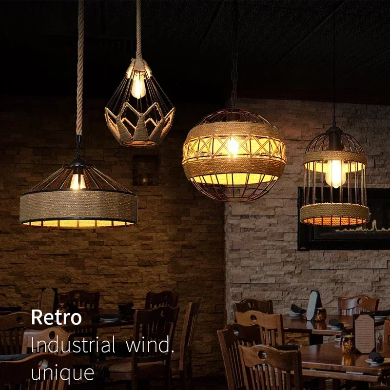 Spain Sisal Hemp Rope Pendant  - огляд і ціна Rope Light Decoration