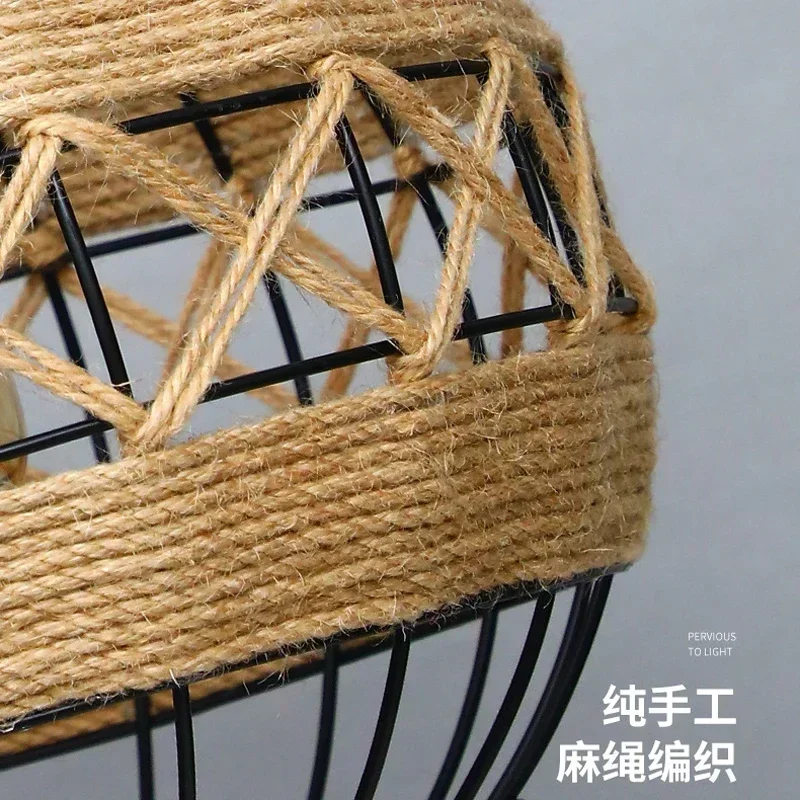 Spain Sisal Hemp Rope Pendant  - огляд і ціна Rope Light Decoration