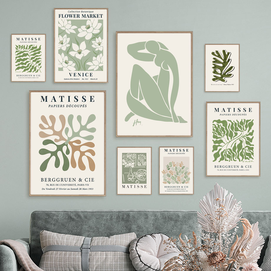 Minimalism Abstract Woman Post - огляд і ціна Home Decor Green