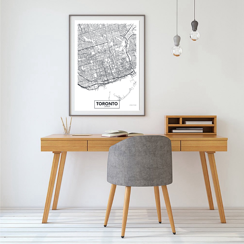 Canada Toronto City Map Poster - огляд і ціна Home Decor Vancouver