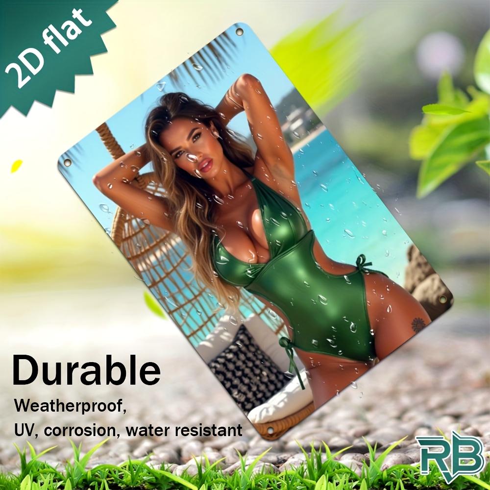 Vintage Green Swimsuit Beach G - огляд і ціна Home Decor Green
