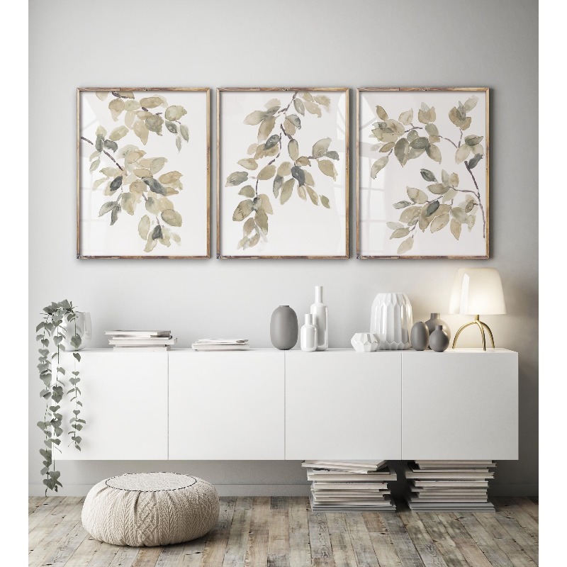 3 Tranquil Botanical Canvas Wa - огляд і ціна Home Decor Green