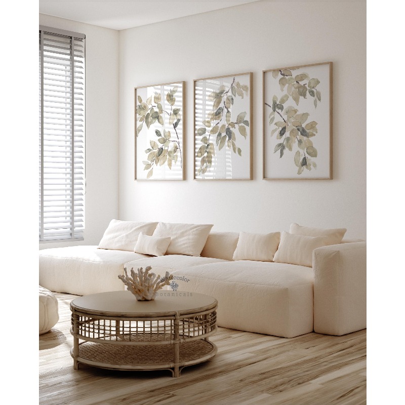 3 Tranquil Botanical Canvas Wa - огляд і ціна Home Decor Green