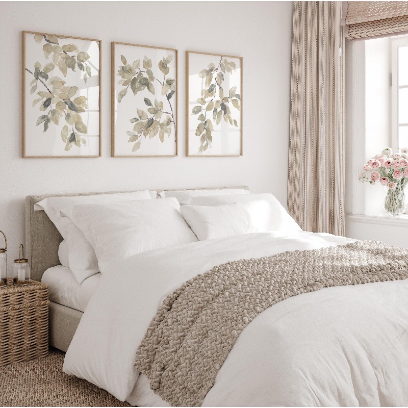 3 Tranquil Botanical Canvas Wa - огляд і ціна Home Decor Green