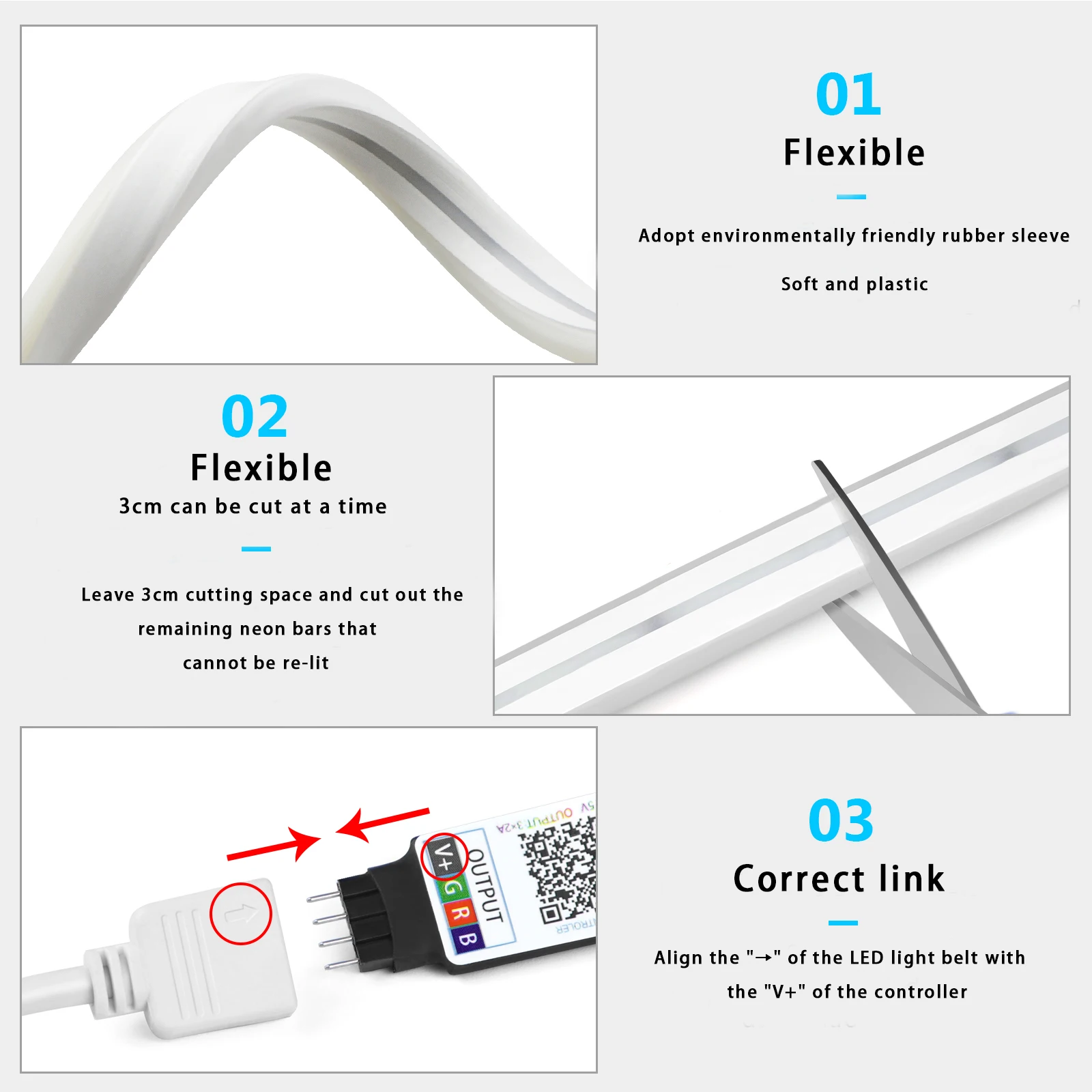 1-5m RGB LED Neon Strip Light  - огляд і ціна Rope Light Decoration